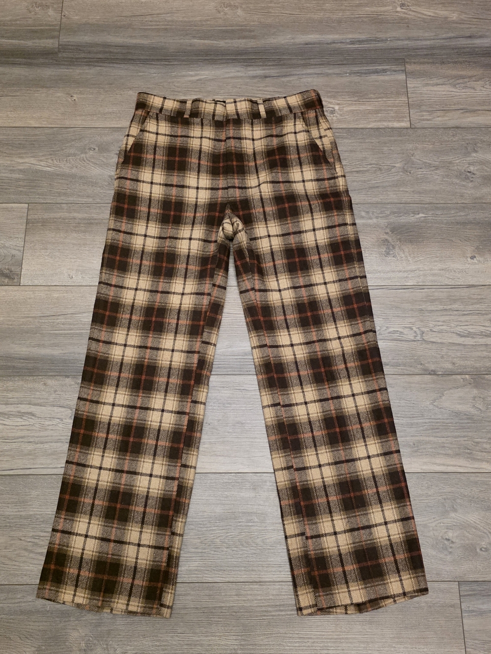Vintage 70s Gallery by Haggar Plaid Trousers